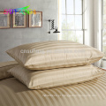 Roupa de cama marca / hotel fundações / faixa de cetim branco conjunto de cama